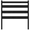 Headboard Black 106 x 4 x 100 cm Solid Pine Wood