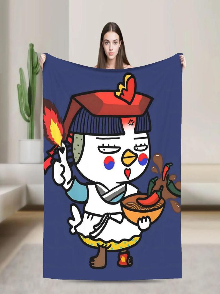 Hot Spicy Chicken Blanket Premium Super Warm Throw for Winter Aesthetic Bedspread for Couch Chair Sofa Bed Girls Boys Gift