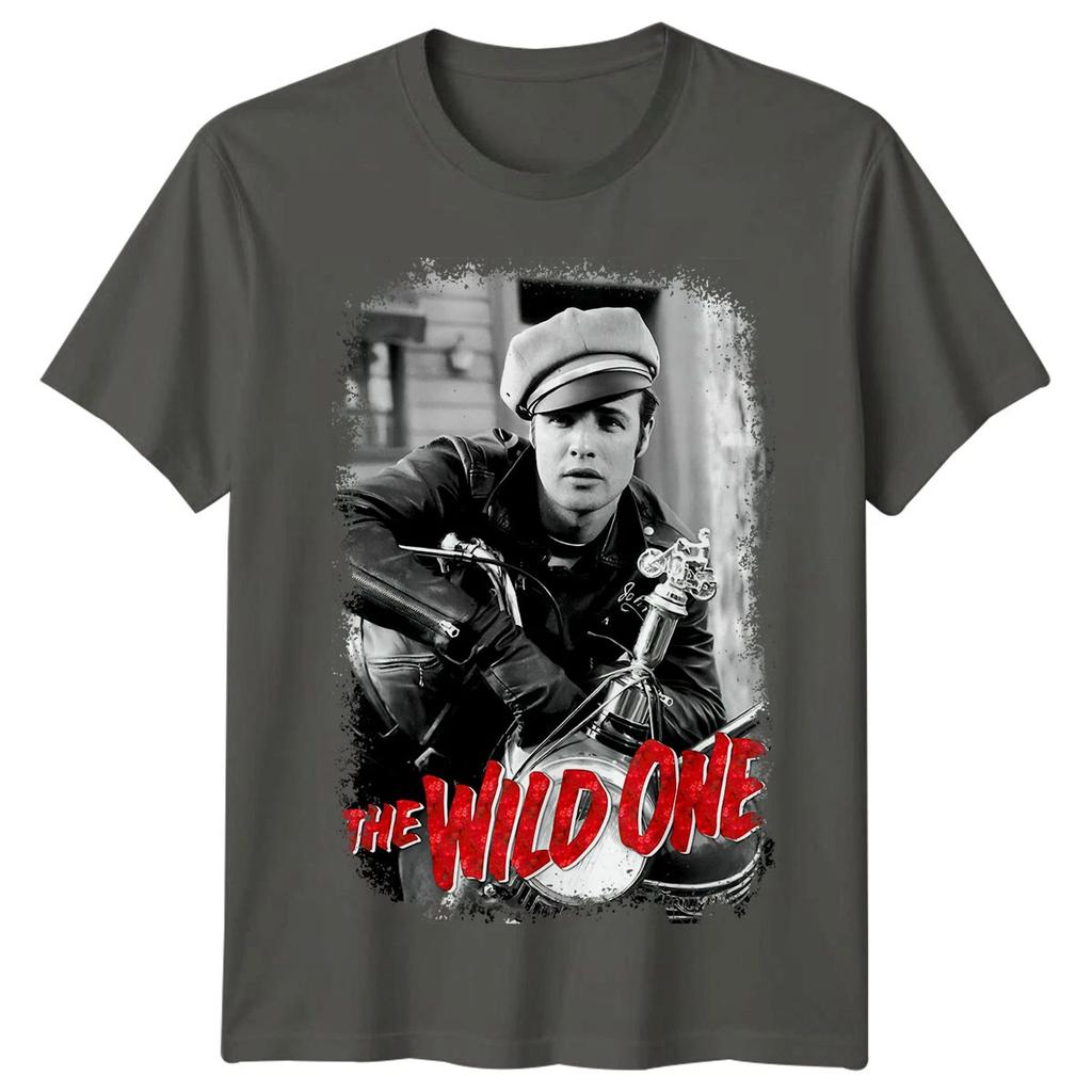 The Wild One TShirt Unisex Summer Classic S Biker Rebel Movie Marlon Brando Retro Graphic Short Sleeve Streetwear Fan Tee
