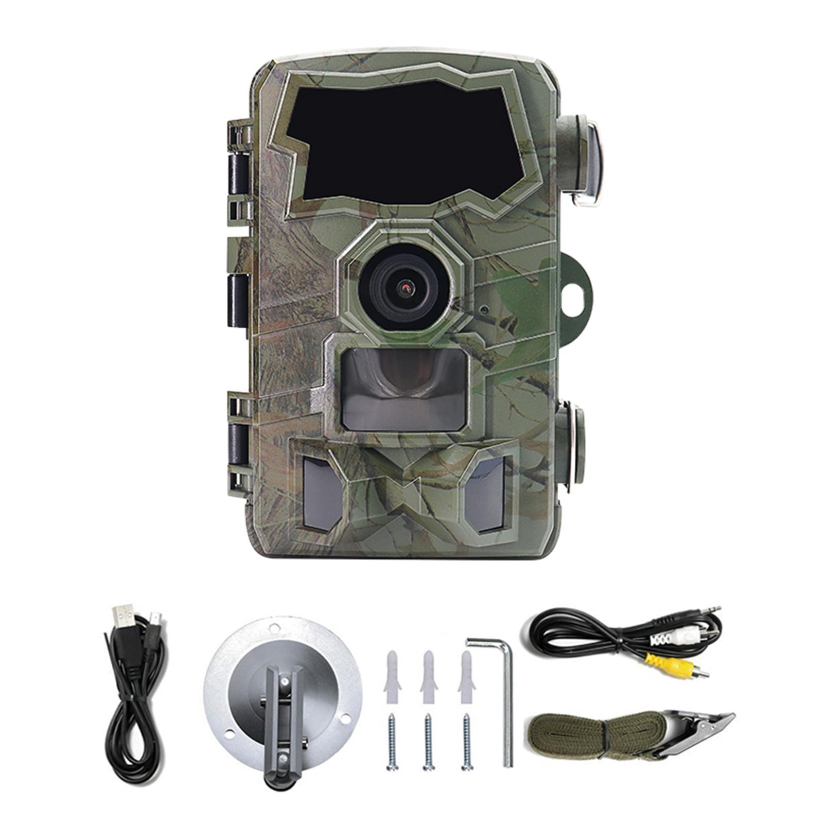 

Small Trail Camera 32MP 1080P High Clear Game Camera with Night Vision 0.2s Motion Activated Video Cam for Outdoors чорний