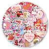 50pcs Valentine'S Day Stickers,l Waterproof Romantic Stickers for Laptops, Gifts and Valentine'S Day Wall, Window Decorations