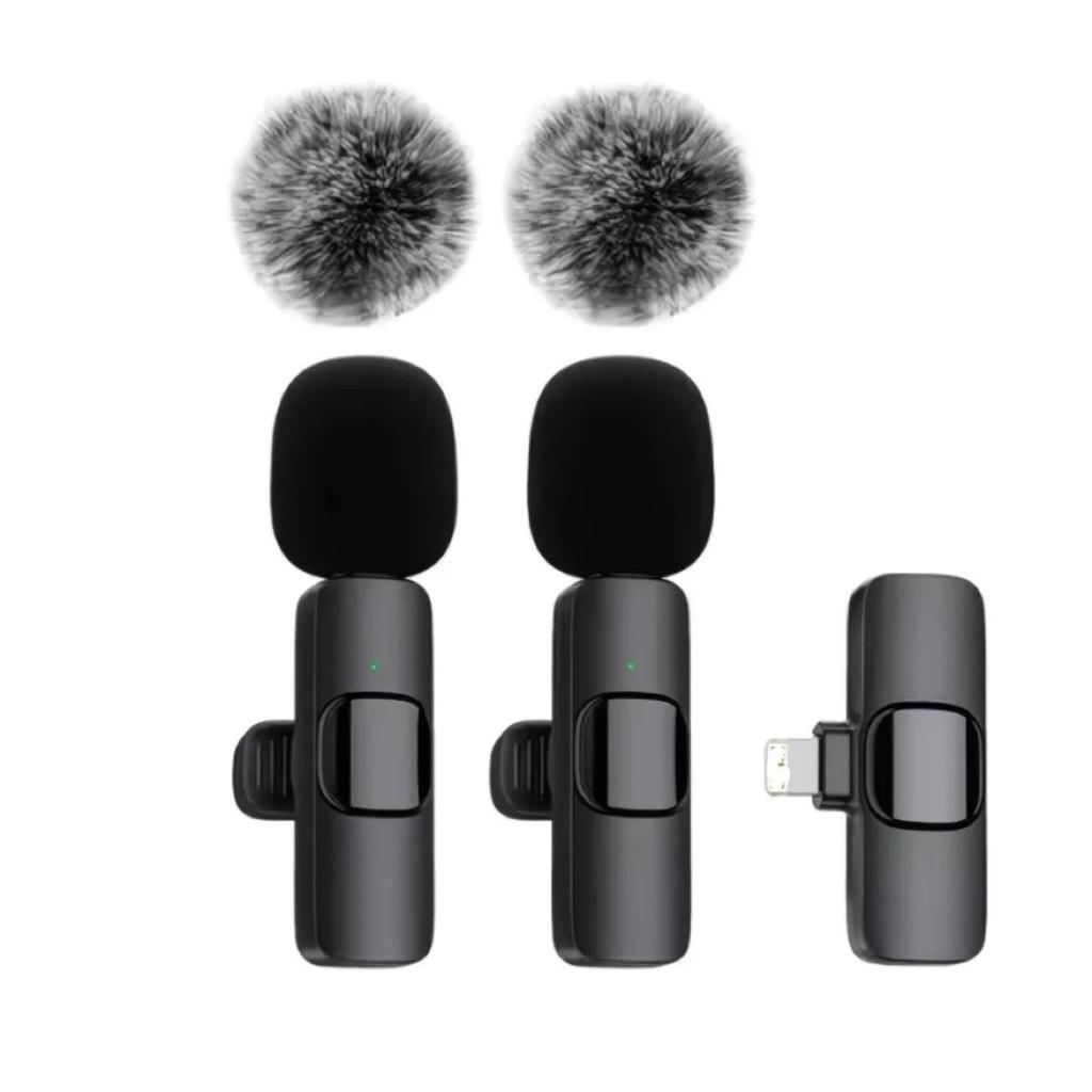 Wireless Lapel Microphone for Outdoor Mobile and Computer Use - Live Broadcast, Interview, Recording with Noise Reduction