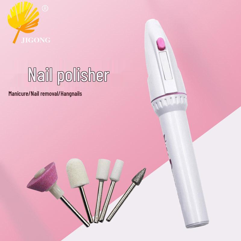 Portable Mini Electric Manicure Grinder Pen with 5 Grinding Heads