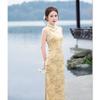 Old Shanghai Retro Chinese Style Long Sleeveless Hong Kong Style Cheongsam Spring and Summer New High-end Banquet Dress