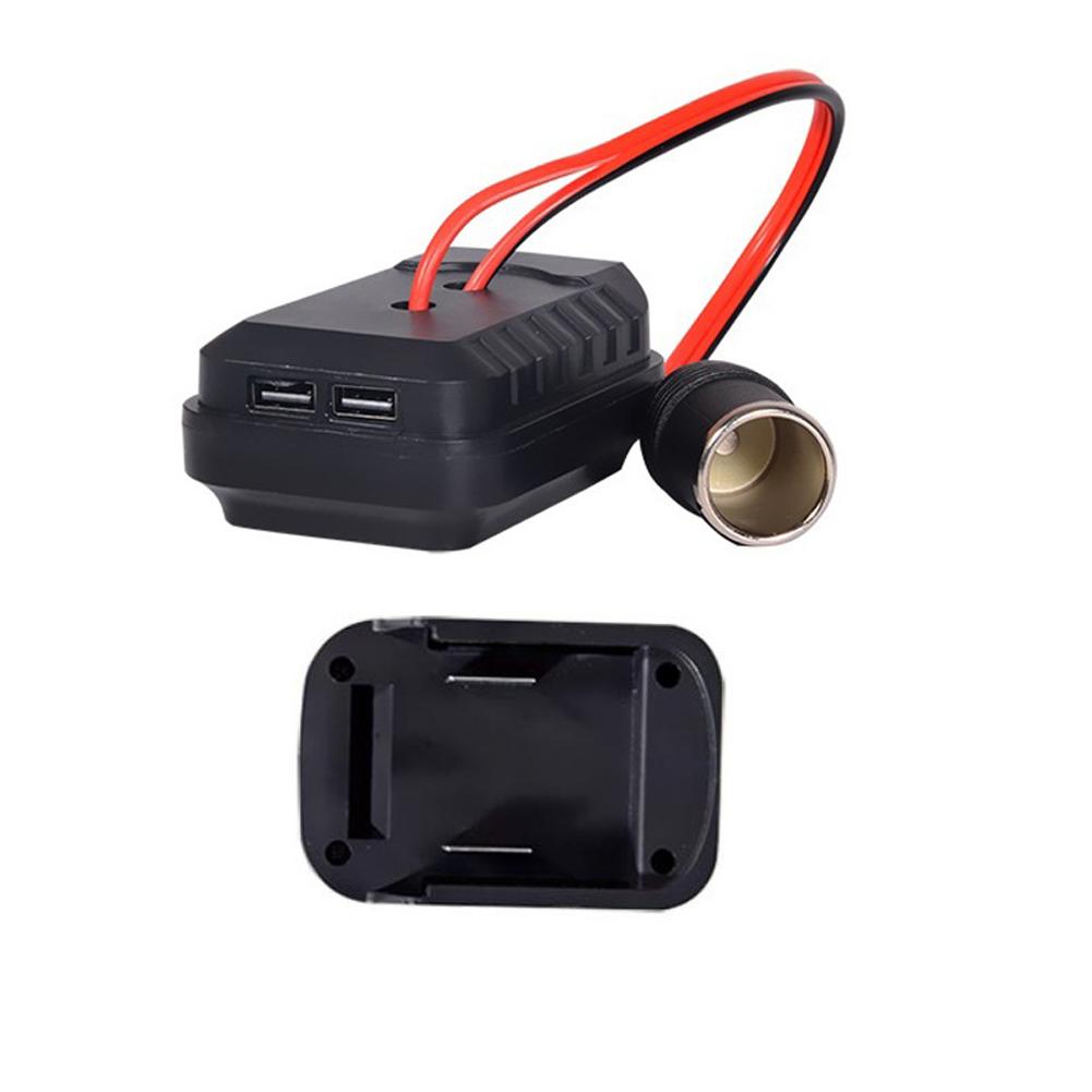 Portable Battery Adapter Converter with Dual USB Ports Compatible with For BL1830 BL1840 BL1815 and For A32106