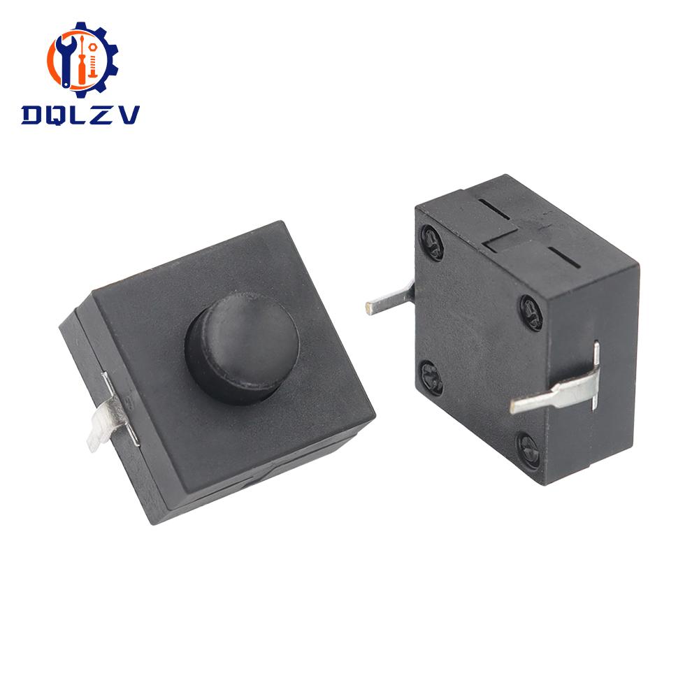 12x12mm Middle 2 Pins ON-OFF Flashlight Button Switch 1A 30V 1212-112D Height 9.5mm