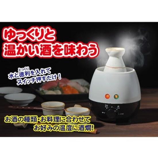 Tabletop water bath sake warmer drinking master 1-go tokkuricup