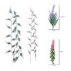 Artificial Lavender, Fake Plant, Vine, Hanging Wedding Background, Arched Wall, Outdoor Decoration Plastic Flowers