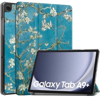 Custodia Flip moda carina per Samsung Galaxy Tab A9 + SM-X216 X210 X218 Custodia antiurto in pelle PU TabA9 + 11 "Supporto per involucro