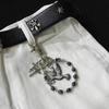 Punk-Stil Kurze Kette Schlüsselanhänger Taillen-Hängedekoration Einfacher Schlüsselanhänger Hängendes Ornament Handtaschen-Anhänger