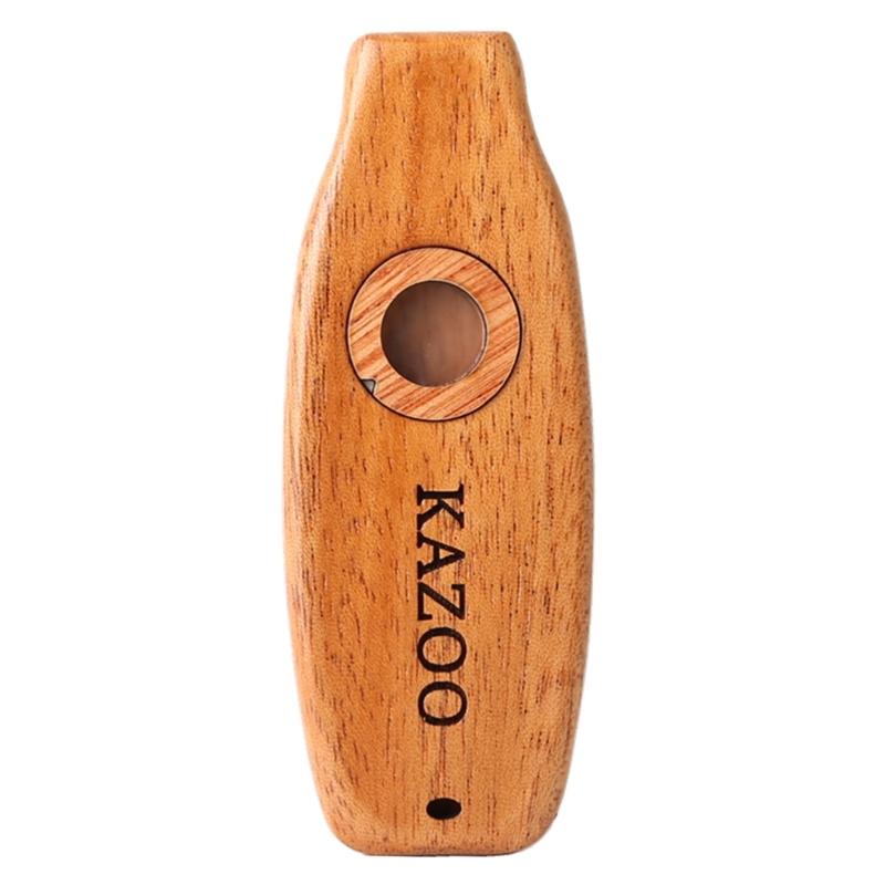 

Wood Kazoo Flute Instrument Kazoo Guitar Partner Harmonicon Easy and Have Fun Music Lovers Instrumental Accompaniment