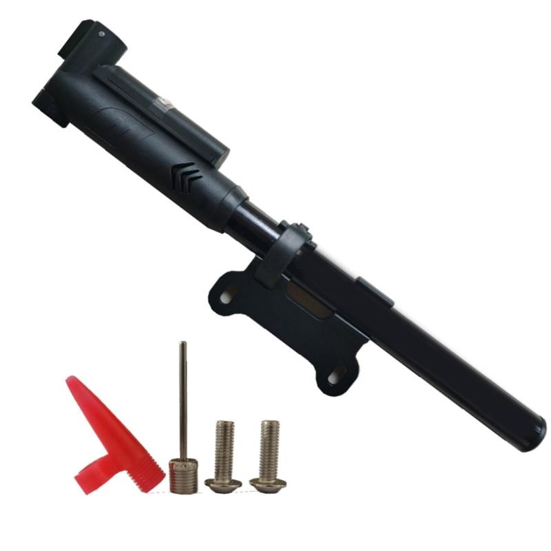 Portable Bicycles Tire Pump with Barometers High Pressure Hand Pump Small Bike Pump Cycling Tire Pump for Mountain Bikes
