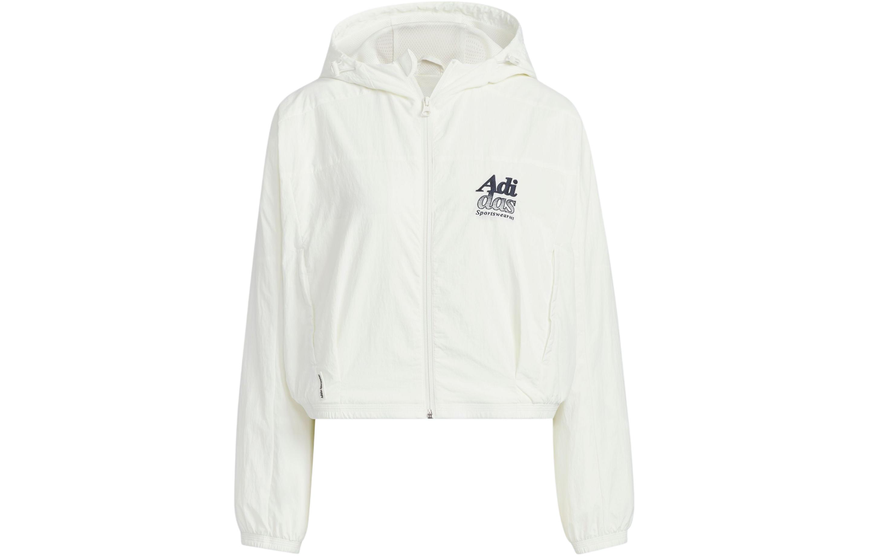 Adidas LOGO JACKET Jackets & Coats Women s Jade White JI6884 XL