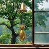 Cat Wind Chime Outdoor Kitten Design Wind Chime Garden Metal Cat Statue Hanging Memorial Ornament for Porch Decoration Cat Lovers Gift