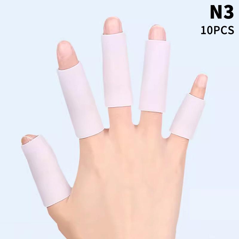 10Pcs Cooking Kitchen Tools Silicone Gel Tube Finger Protector Anti-Cut Heat Resistant Finger Sleeves