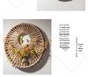 Rattan Woven Round Wall Decor for Living Room Background Wall Macrame Hanging 