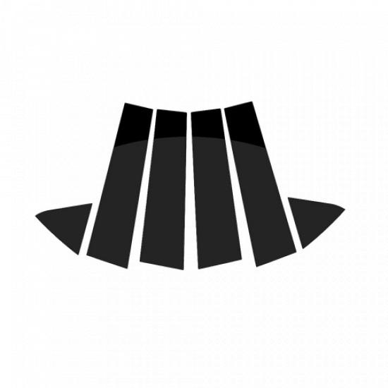 Pfosten Tür Türverkleidung Zierleiste Für Schwarzes Fenster Ladegerät 6X DODGE 06-10 D