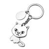 Custom Cartoon Pet Keychain: Puppy & Cat Head-Shaking Pendant - Fun Gift