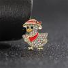 1Pc Cute and Unique Hat Wearing Duck Brooch Exquisite Creative Animal Pin Cartoon Jewelry Accessories Party Birthday Gift Trend