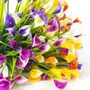 1/2/5Pcss Plastic Artificial Calla Lily Bouquet UV Protection Fake Flowers  Home Room Decor