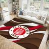 FC St. Pauli Football Design Crystal Velvet Carpet Cozy Non?Slip Printed Rug For Bedroom Living Room Entrance