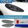 2 Pcs Car Headlight Protective Film Smoked Black Tint Wrap Vinyl Transparent TPU Sticker For Porsche Panamera 970 2014 2015 2016