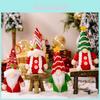 Adorable Knitted Christmas Decorations With Striped Beanie Gnome Star Ornaments