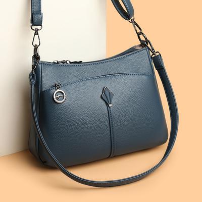 Damen Schultertasche Weiches Leder Umhängetasche Große Kapazität Mittelalterliche Muttertasche Handtasche
