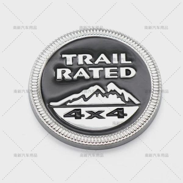 

3D Metal 4X4 RATED SNOW MOUNTAIN Logo Car Sticker Decals Emblem Trail Rated Truck Badge For J-e-e-p Wrangler Patriot 4x4 Auto StyleD