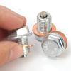 M14*1.5 Car Engine Oil Pan Oil Drain Plug Magnetic Extended Oil Drain Screw Gasket Auto Replacement Parts For Honda Volkswagen