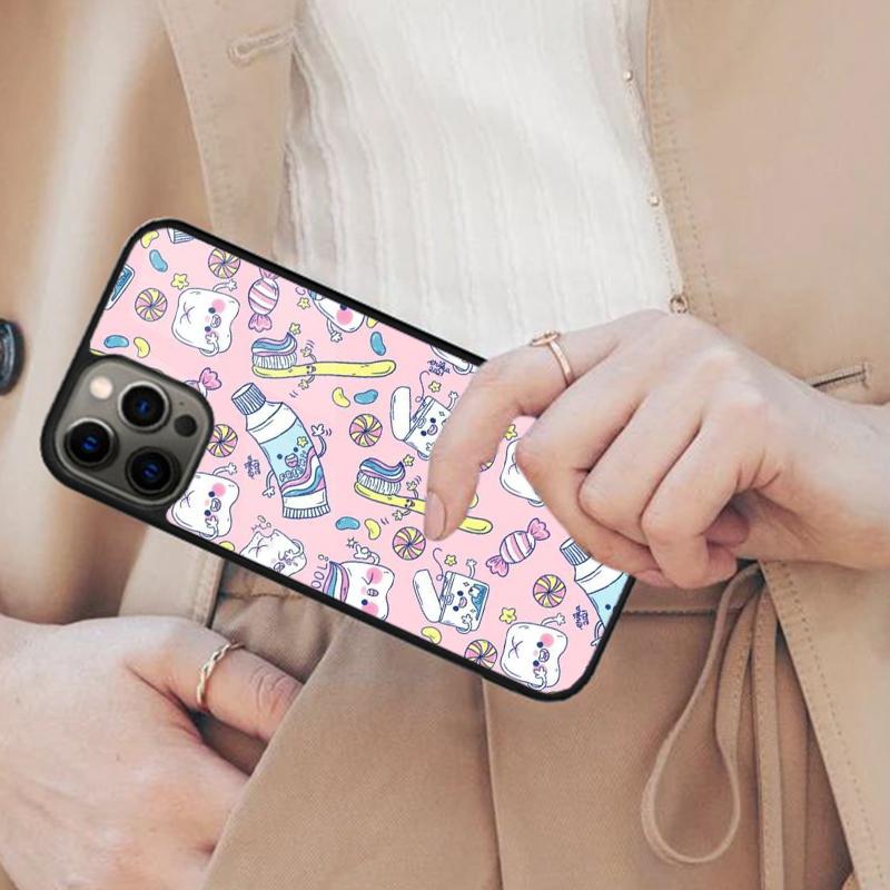Süßes Zahn Zahnarzt Magnetische Handyhülle Für APPLE iPhone 17 Air 16 14 13 12 Pro Max 15 Plus Kabelloses Laden Mit MagSafe Hülle
