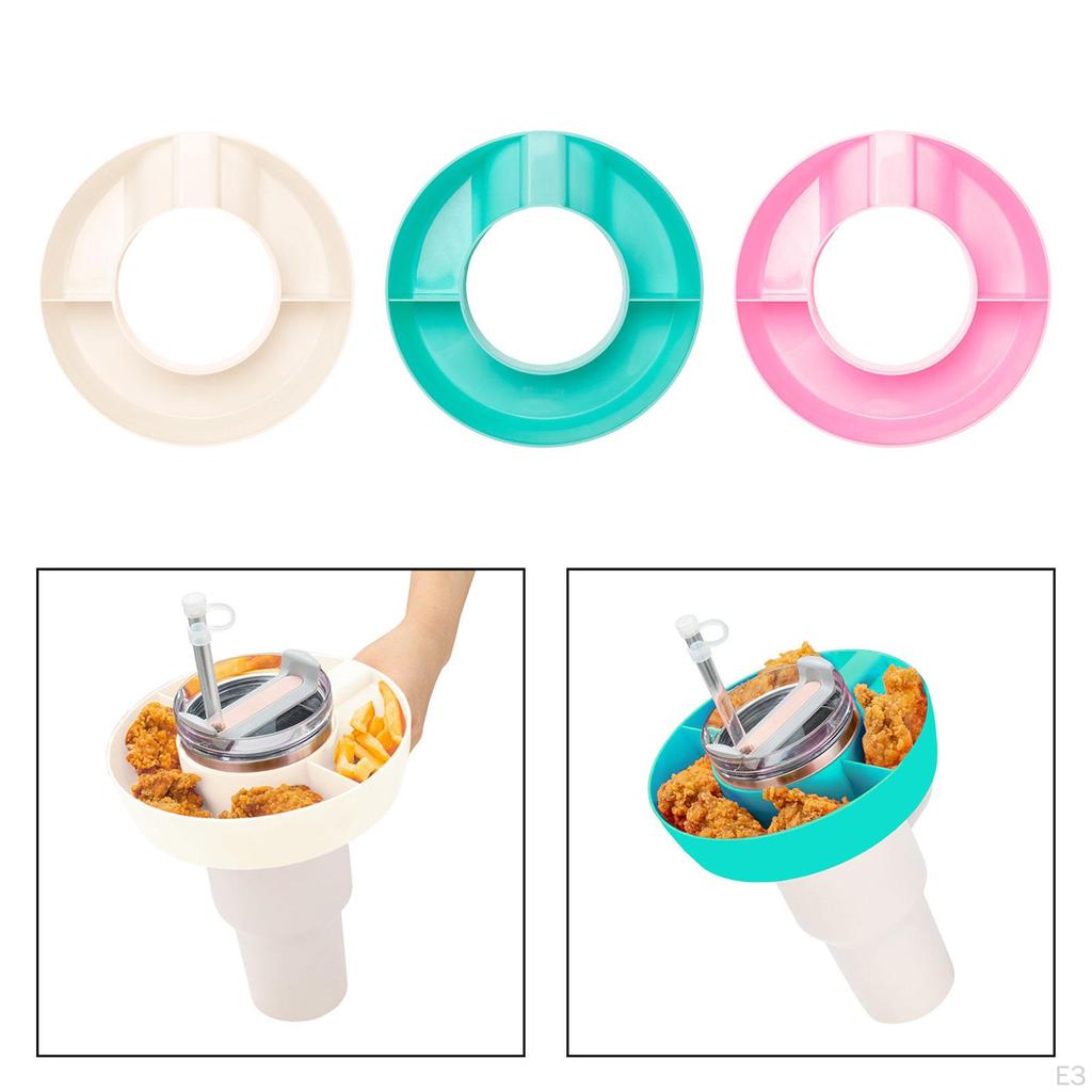 Portable Snack Bowl for 40 oz Tumbler - Convenient Food Holder On-the-Go