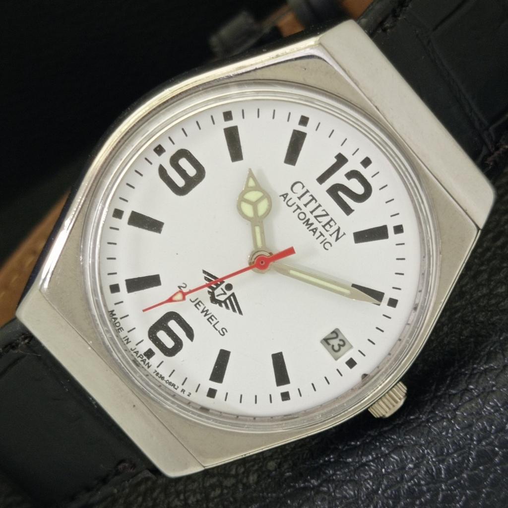 

АВТОМАТИЧЕСКИЕ ВИНТАЖНЫЕ ЧАСЫ CITIZEN 8200 JAPAN МУЖСКИЕ С БЕЛЫМ ЦИФЕРБЛАТОМ a500210-5 R151B-a500210