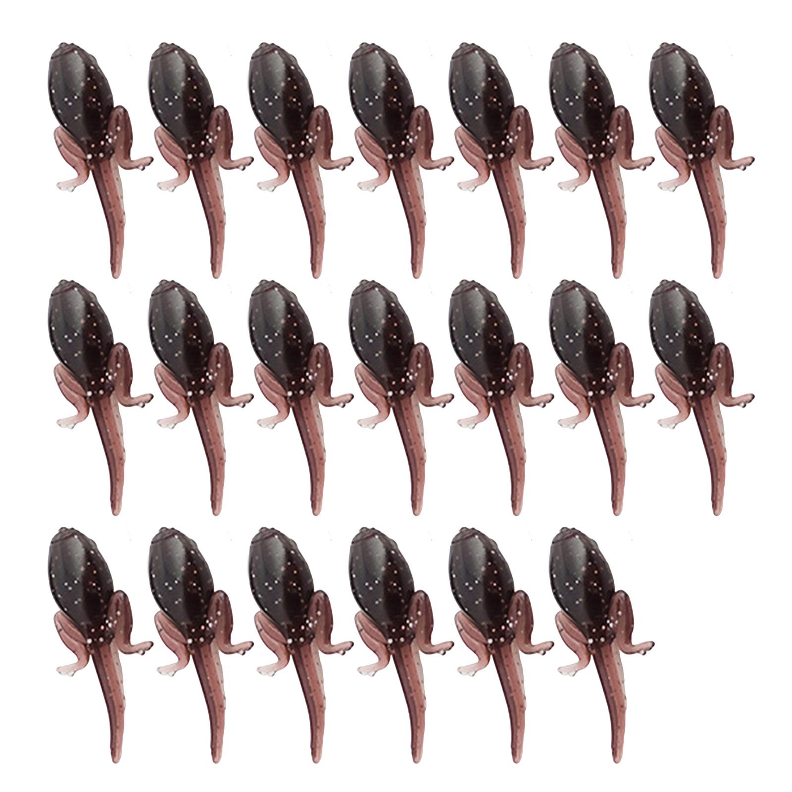 

Pack of 20 Simulation Baits Realistic Soft Fishing Lures Artificial Baits with Barbed Hook Tiny Baits for Trout Mixed package