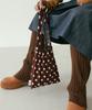 Pleatsmama Mini Shoulder Bag Pink Dot