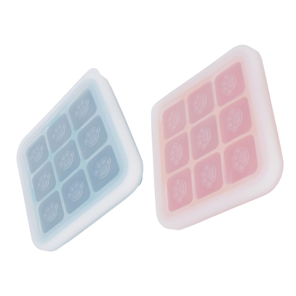 Silicone Ice Cube Tray Multipurpose Flexible Easy Release Baby Food Freezer Tray for Home Kitchen