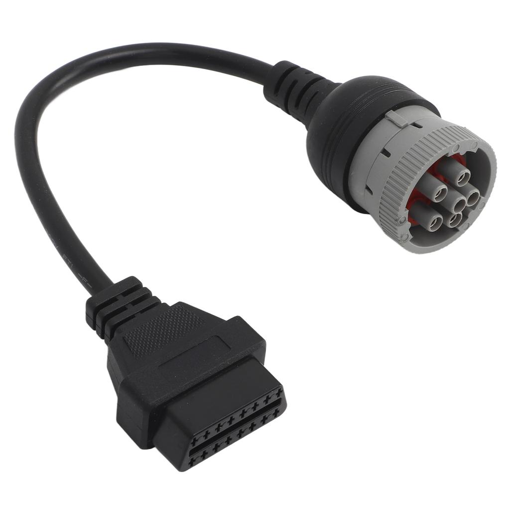 6Pin To 16PIN OBD1 To OBD2 Diagnostic Cable Diagnostic Scanner Converter for J1708 Heavy Duty Truck