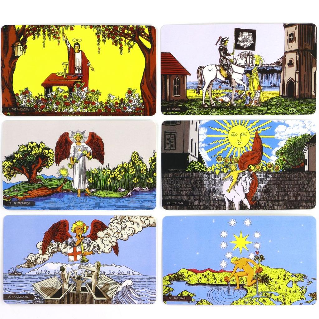 Novo conjunto de cartas de tarô Panorama Rider Waite da RWS, jogo de tabuleiro multijogador para festas, profecia e adivinhação para iniciantes, brinquedo de adivinhação