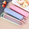 Cutlery Straw Plastic Storage Box Chopsticks Fork Spoon Pull Box Outdoor Travel Portable Tableware Empty Box