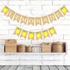 Baby Shower Backdrop Summer Hanging Lemon Bunting Garland Banner Party Decoration Flag Layout