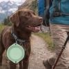 Large Capacity Foldable Silicone Bowl Double Ear Buckle Leak Proof Collapsible Dog Bowl Macaron Color Anti-slip Water Food Bowl