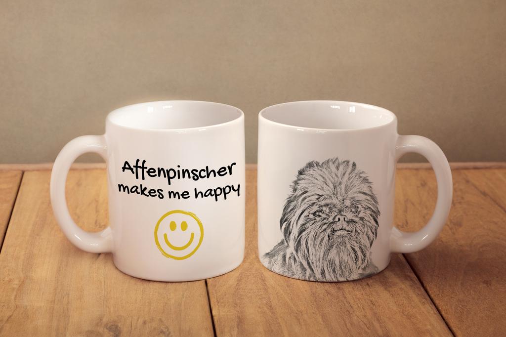 Affenpinscher, Affen, Affie - Cup with a Dog, Cheerful Cup for a Dog Lover, Personalized Gift from the Art-Dog Brand
