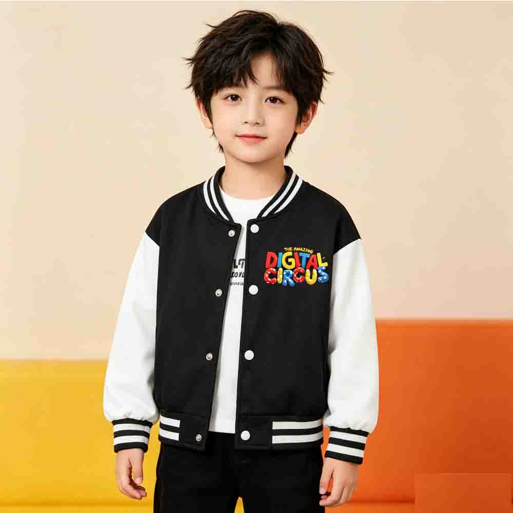Merch Circo Digitale Uniforme da Baseball Giacca Bomber Autunnale Streetwear Harajuku Tuta Casual Cappotti di Marca Hip Hop