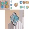 Cute Cartoon Creative Earth Ocean Protection Brooch Adorable Cat Planet Pin For Accessories