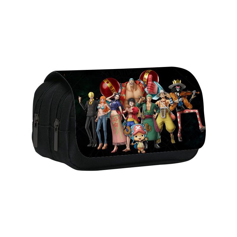 One Piece Dual Compartment Pencil Bag With Waterproof Material For School Use
