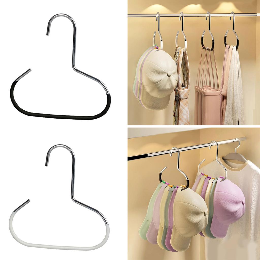 Open Rings Design Hanger Scarf Hangers Non Slip Belt Organizer for Wardrobe Storage of Scarves Ties Hats and Bags