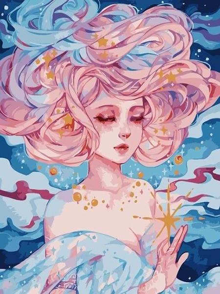 Diy 5d Full Diamond Embroidery Cartoon Square Round Diamond Painting Flower Feast Girl Mosaic Furniture Decoration Hobby Gift