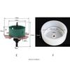 Hole Saw Cutter H.S.S Drill Bit Woodworking Hole Cutter with High Precision Cutting Teeth for Downlight Gypsum Board