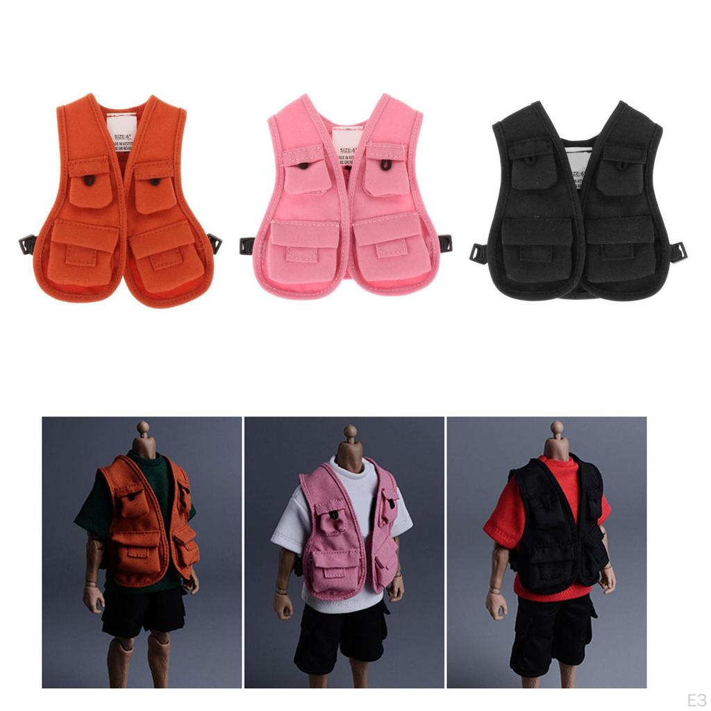 Casual Costume Vest for 6 Inch Action Figures Addition to Your Collection
