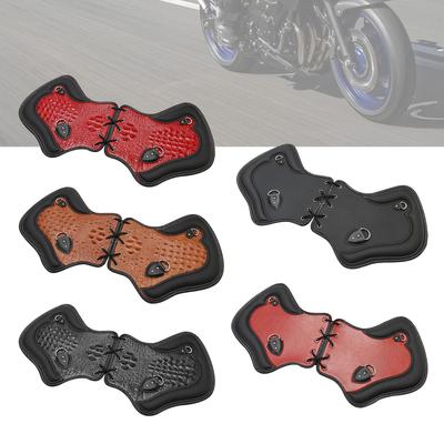 2Pcs Universal Heat Saddle Shield Deflector Blackb For Flhxs Glide Rider Fxdwg